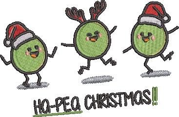 Ha- Pea Christmas Embroidery Design Ha- Pea Christmas Embroidery Design