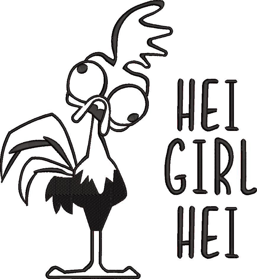 Hei Girl Hei Embroidery Design Hei Girl Hei Embroidery Design