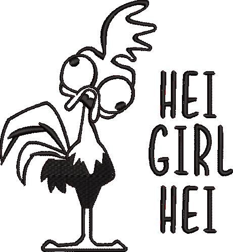 Hei Girl Hei Embroidery Design Hei Girl Hei Embroidery Design