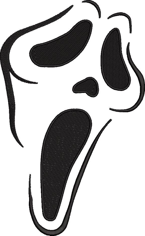 Horror Face Embroidery Design Horror Face Embroidery Design