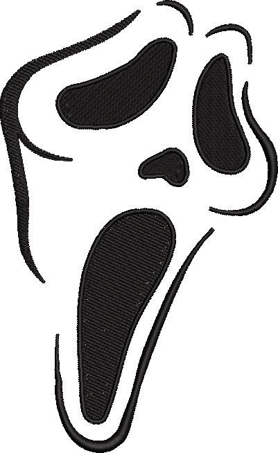Horror Face Embroidery Design Horror Face Embroidery Design