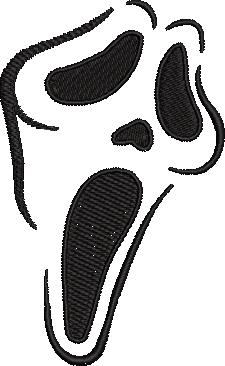 Horror Face Embroidery Design Horror Face Embroidery Design
