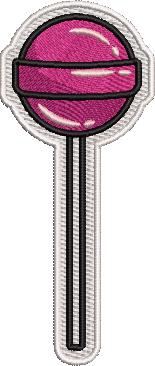 Lollipop Embroidery Design