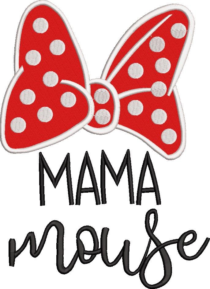 Mama Mouse Embroidery Design Mama Mouse Embroidery Design