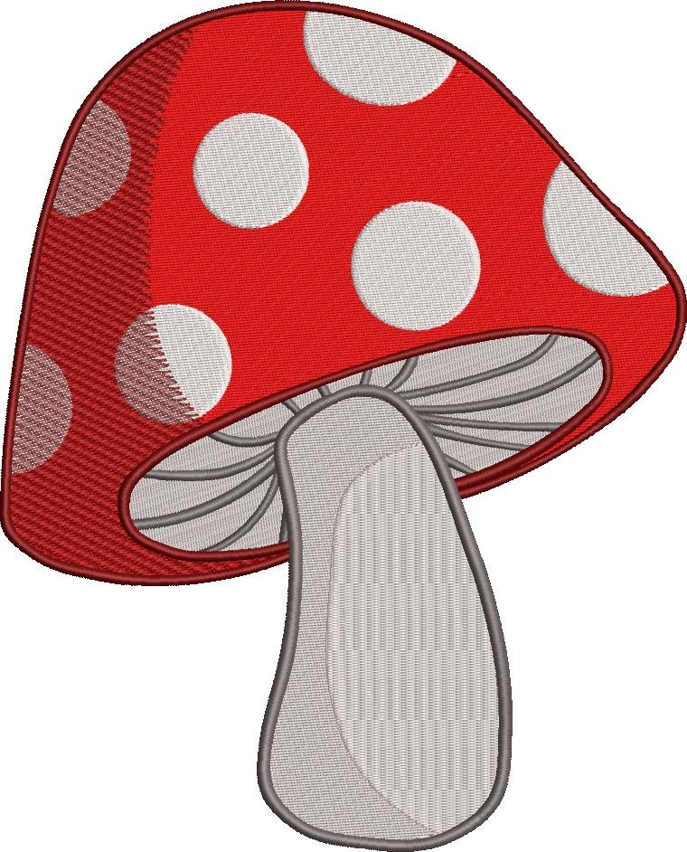 Mushroom Embroidery Design Mushroom Embroidery Design
