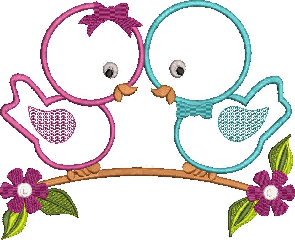 Cute Birds Embroidery Design Cute Birds Embroidery Design