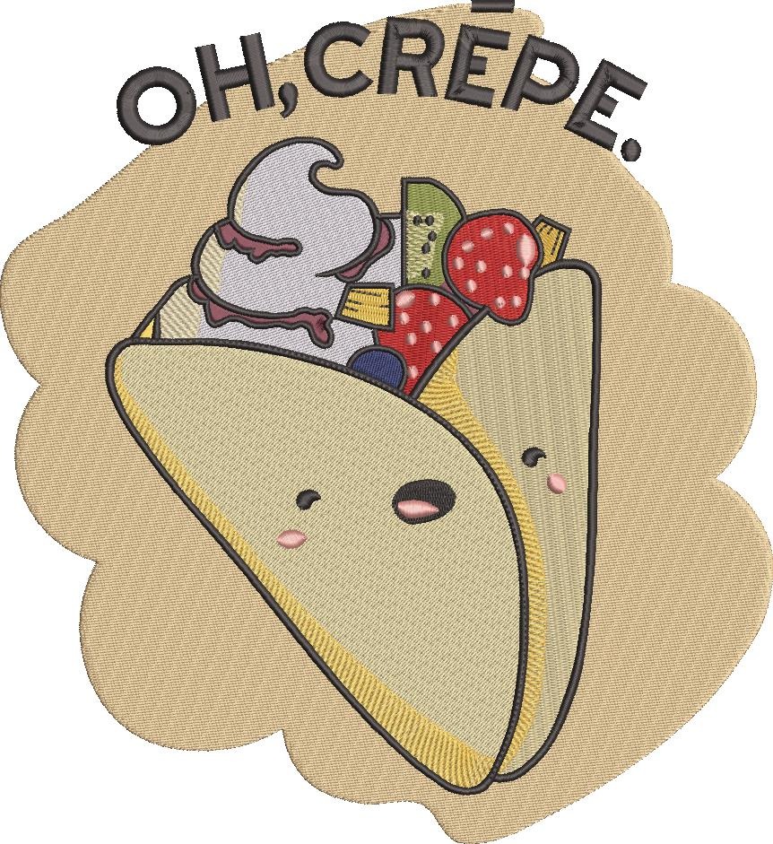 Oh Crepe Embroidery Design