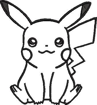 Electric Mouse Embroidery Design Electric Mouse Embroidery Design