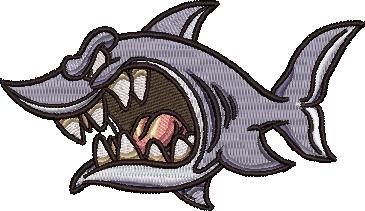 Shark Embroidery Design Shark Embroidery Design