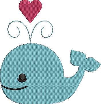 Cute Whale With Heart Cute Whale With Heart