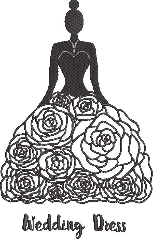 Wedding Dress Embroidery Design Wedding Dress Embroidery Design