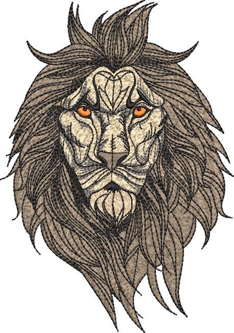 Jadah Tribe Lion Face