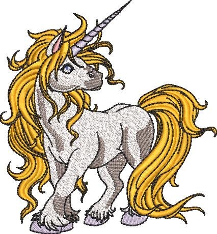 Golden Haired Unicorn