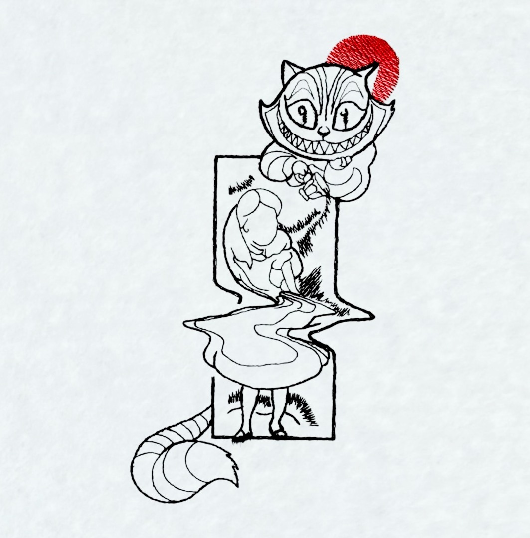 Cheshire Cat And Alice Cheshire Cat And Alice