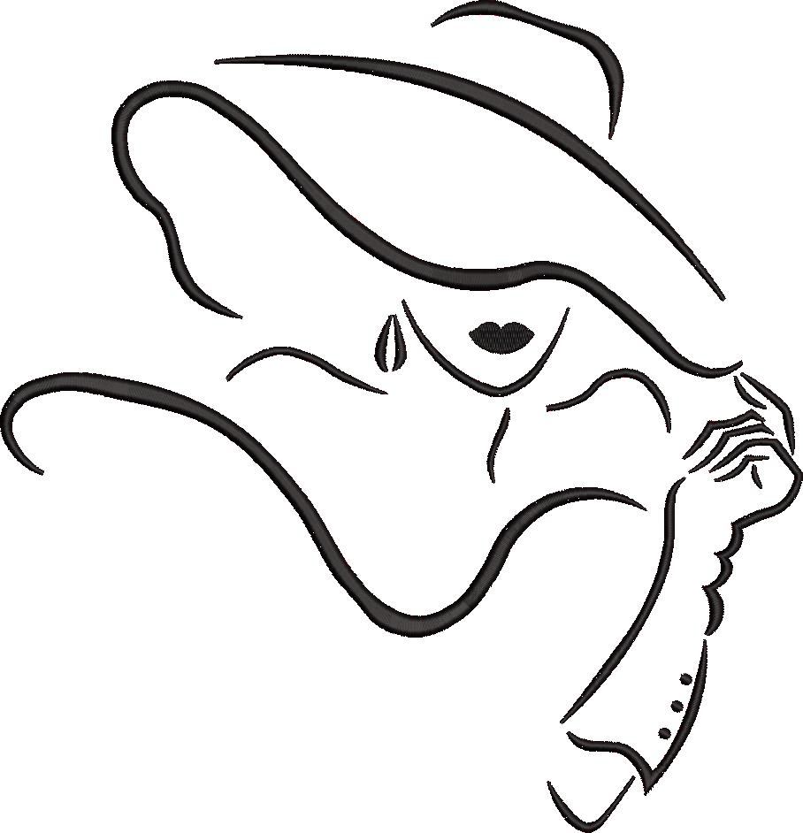 Hat Girl Embroidery Design Hat Girl Embroidery Design