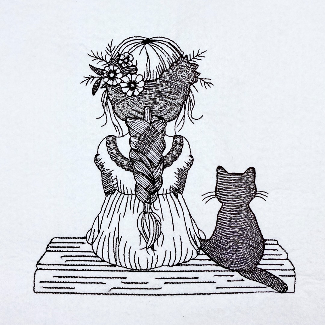 Girl With Cat Girl With Cat