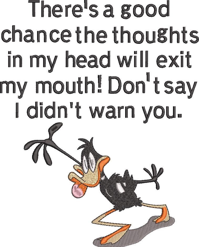 Good Chance Funny Duck Quote Good Chance Funny Duck Quote