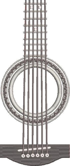 Guitar Embroidery Design Guitar Embroidery Design