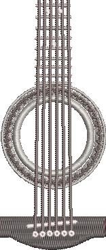 Guitar Embroidery Design Guitar Embroidery Design