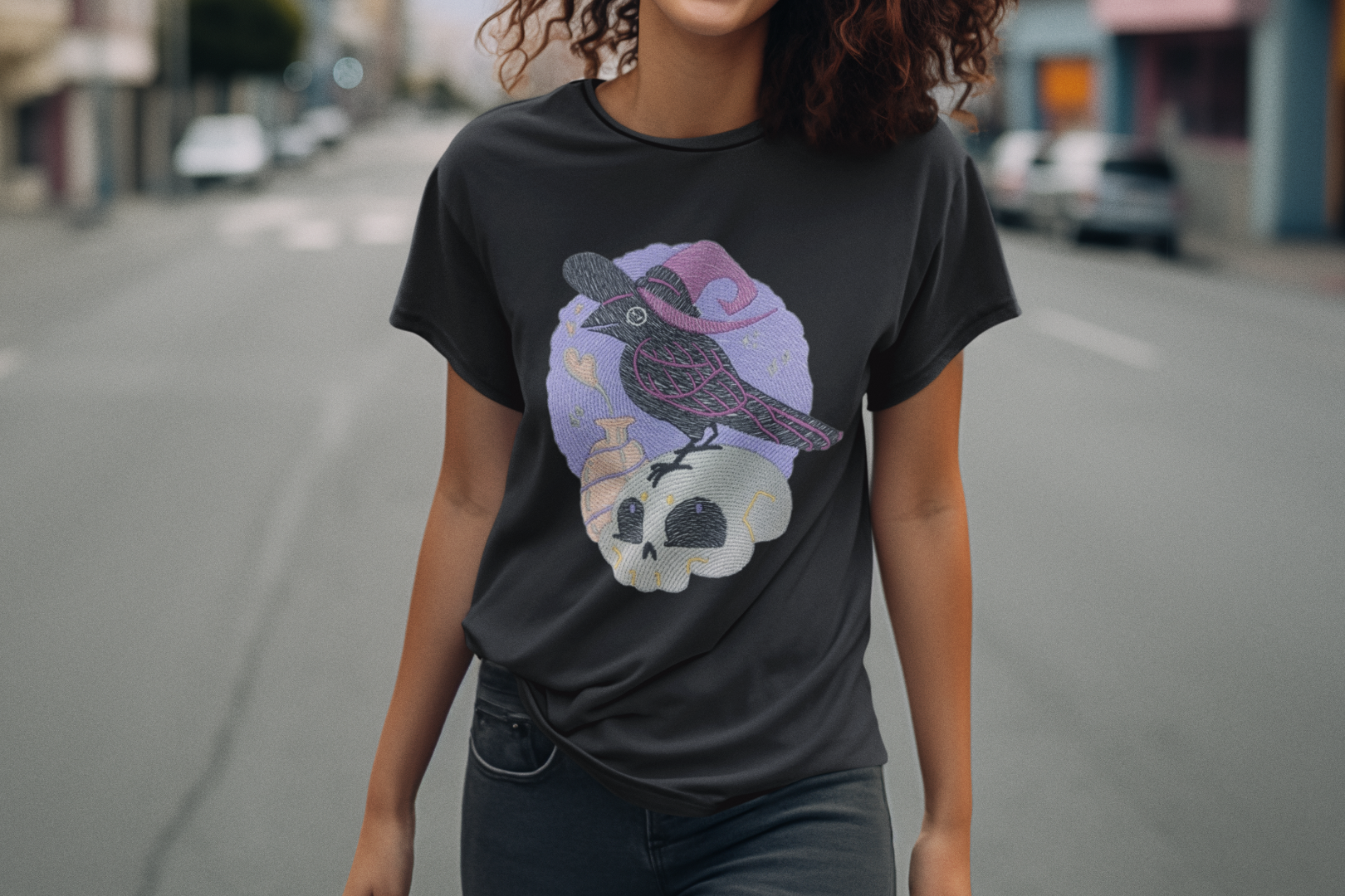 Halloween Witch Crow