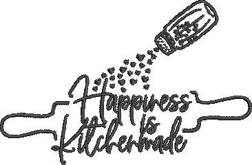 Happiness Is Kitchen Made Embroidery Design Happiness Is Kitchen Made Embroidery Design