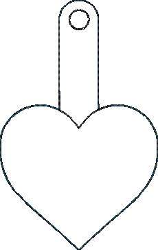 Heart Key Fob - ITH Heart Key Fob - ITH