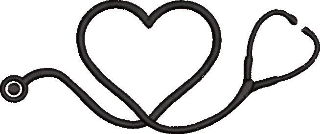 Heart Scope Embroidery Design Heart Scope Embroidery Design
