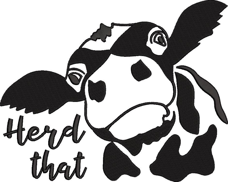 Herd That Embroidery Design Herd That Embroidery Design