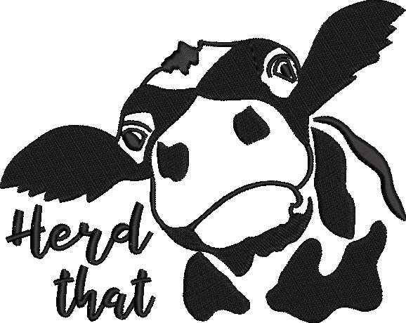 Herd That Embroidery Design Herd That Embroidery Design