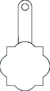 Hexagon Round Key Fob - ITH Hexagon Round Key Fob - ITH