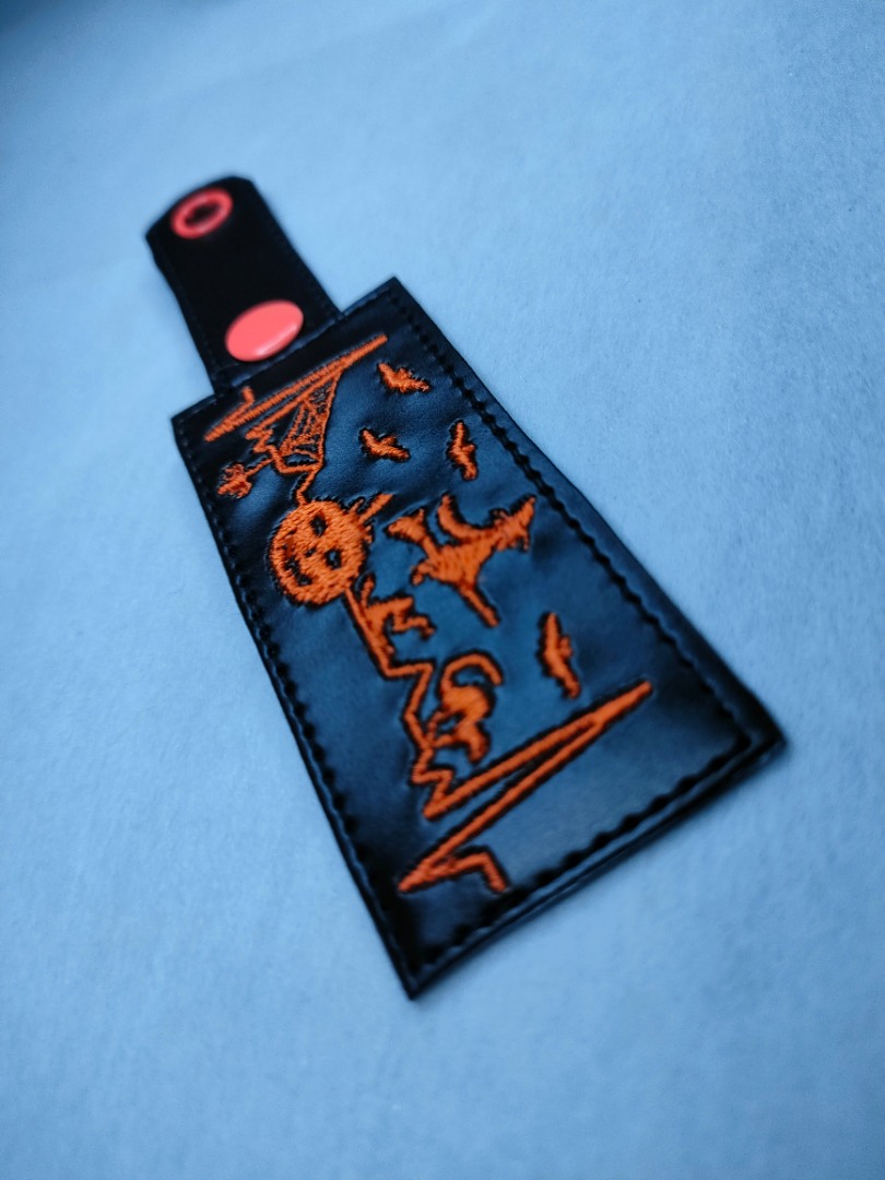 Spooky Snap Tab In the Hoop Embroidery Design Spooky Snap Tab In the Hoop Embroidery Design