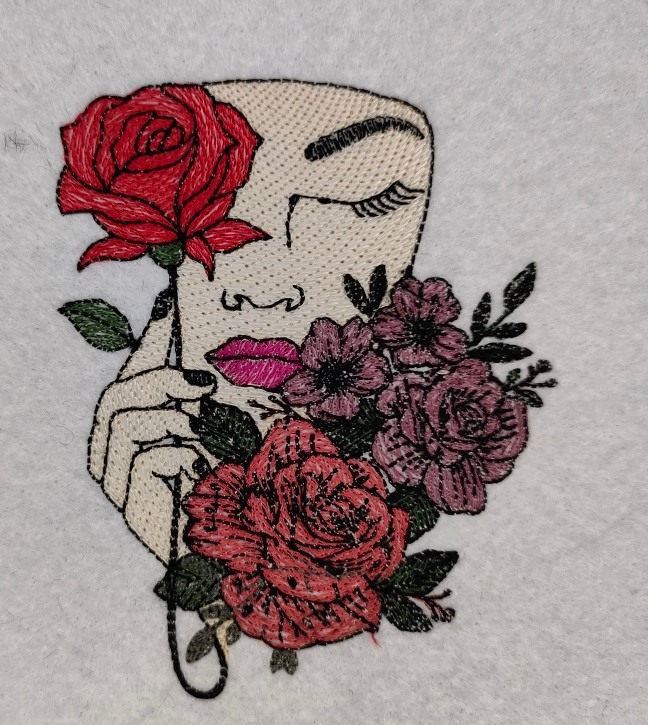 Woman With Roses Woman With Roses