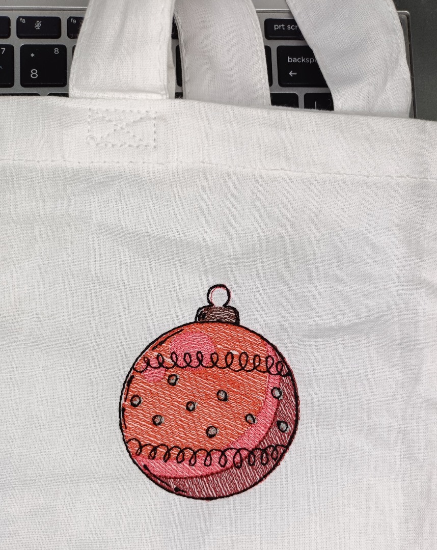 Crimson Christmas Adornment