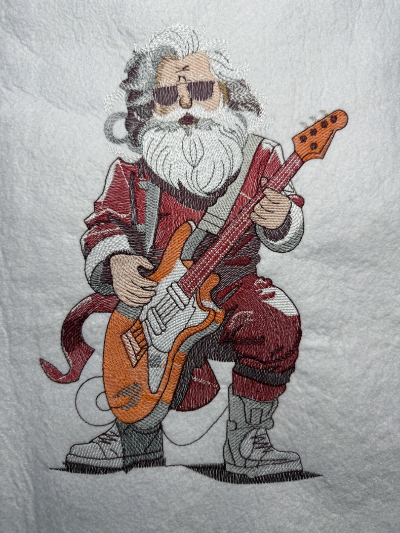 Santa Claus With Guitar Santa Claus With Guitar