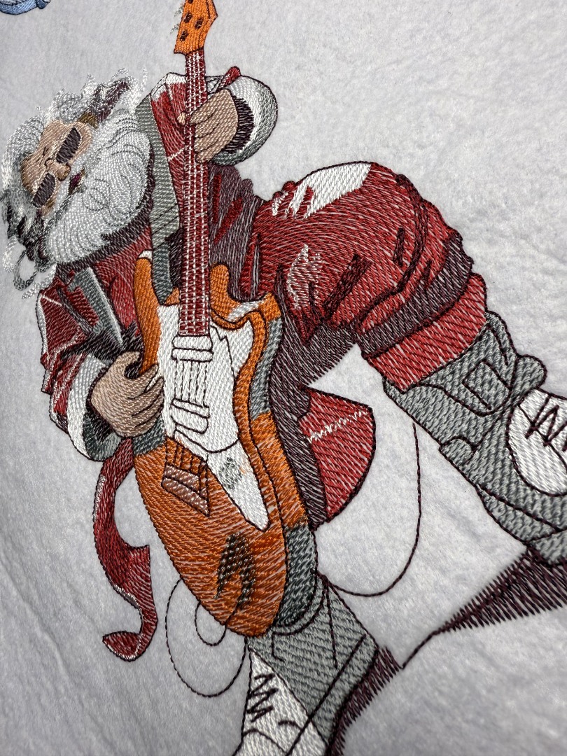 Santa Claus With Guitar 