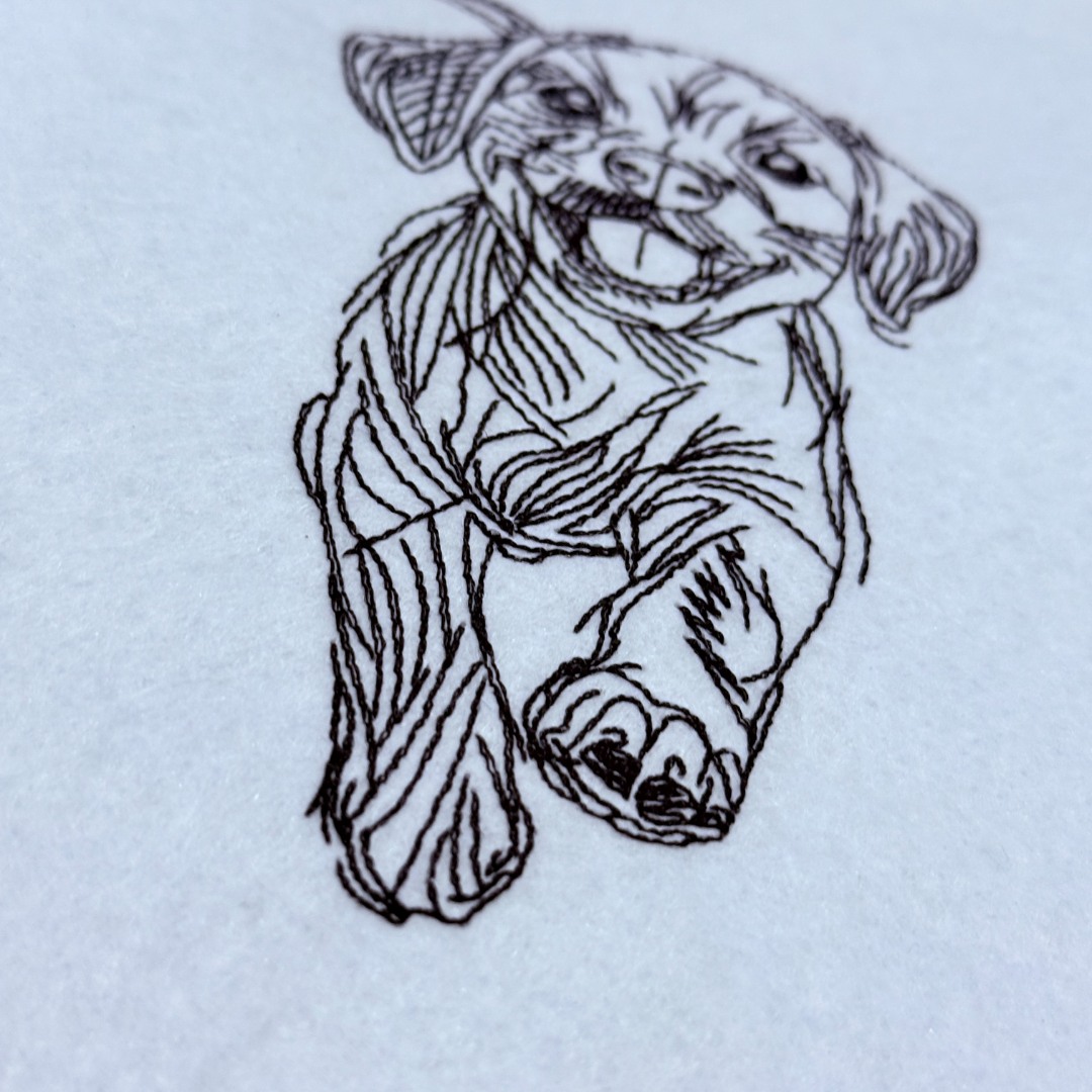 Happy Puppy Line Art Happy Puppy Line Art