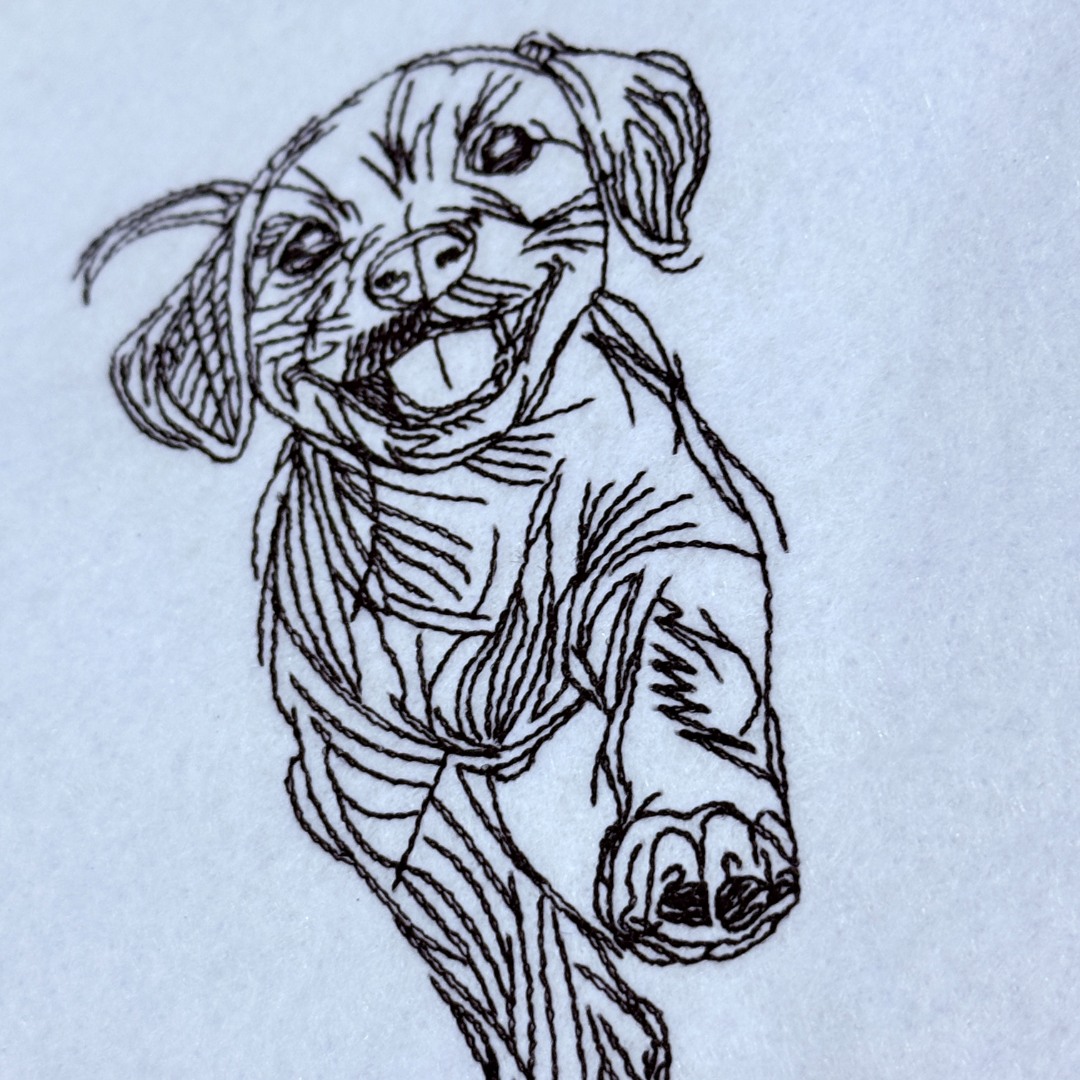 Happy Puppy Line Art Happy Puppy Line Art