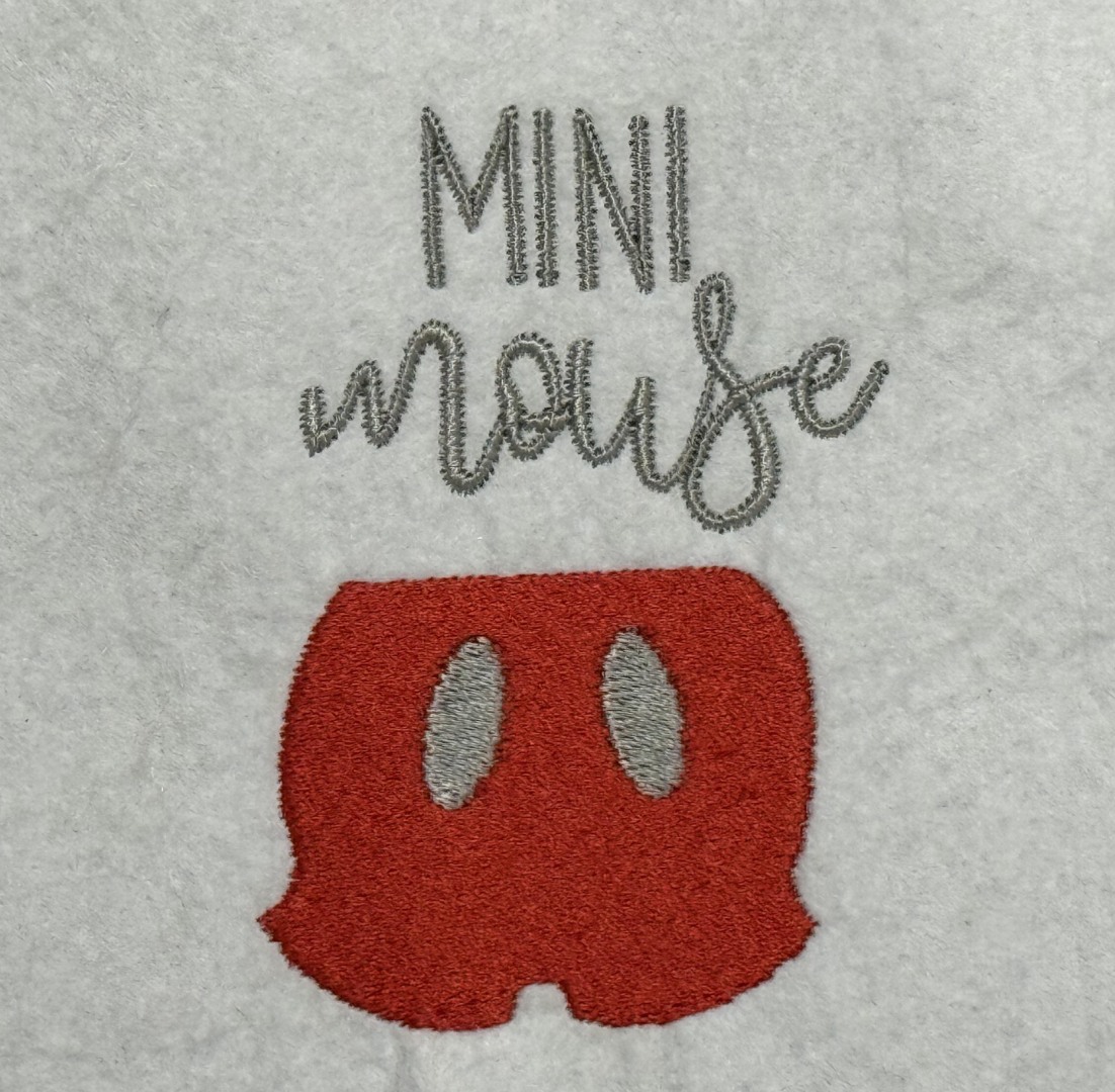 Mini Mouse Embroidery Design