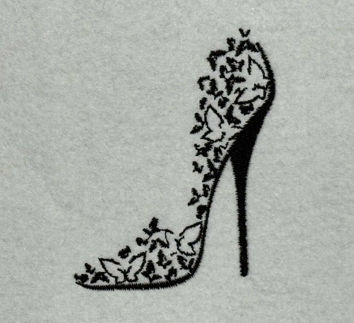 Butterfly Sandal Embroidery Design