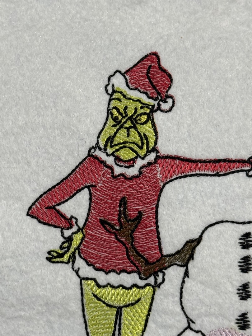 Christmas Thief With Snowman