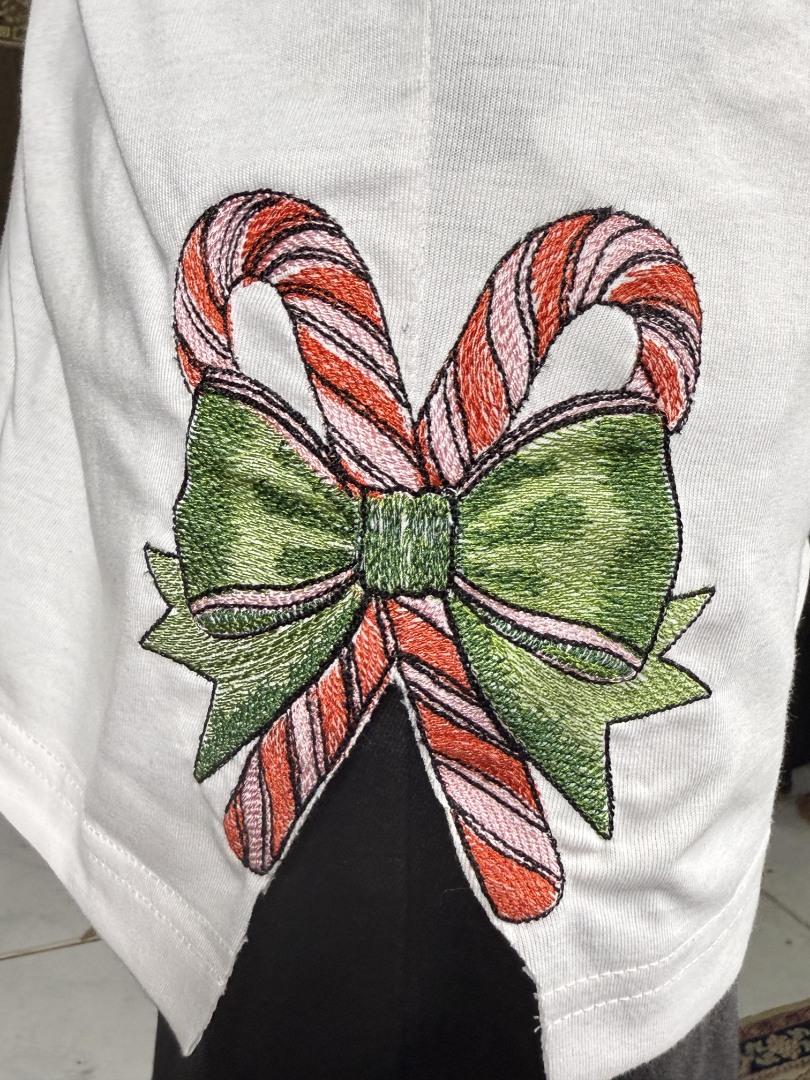 Candy Canes Bow