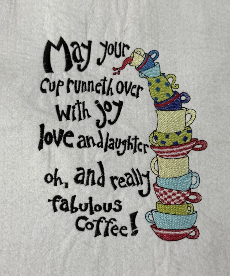Joy Love Laughter And Coffee Saying 