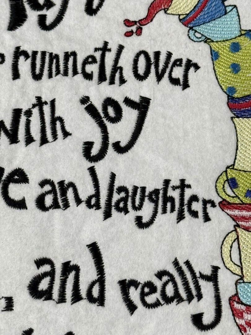 Joy Love Laughter And Coffee Saying 