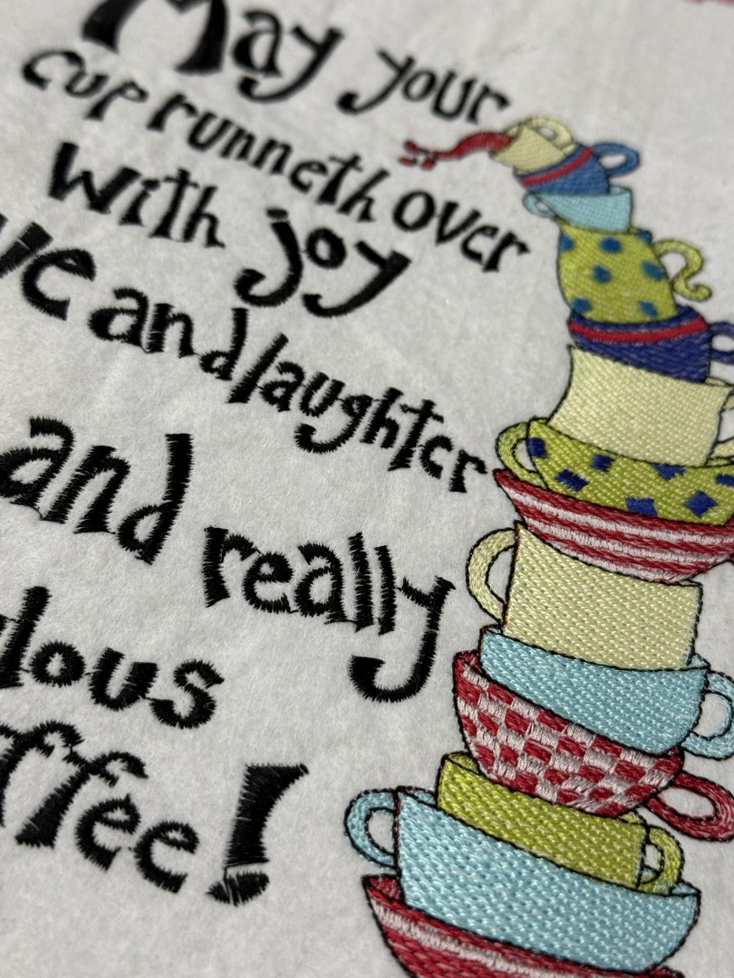 Joy Love Laughter And Coffee Saying 