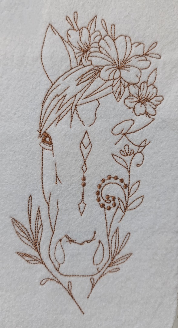 Floral Horse Face Floral Horse Face