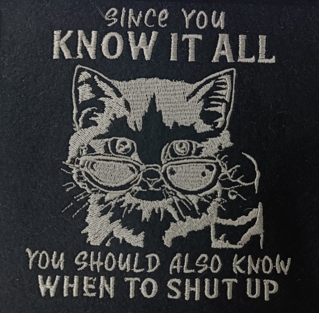Know it All Funny Kitten Quote