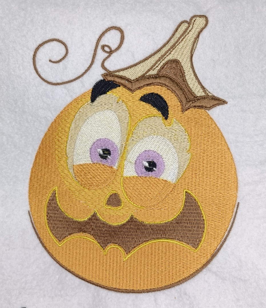 Halloween Pumpkin Embroidery Pattern