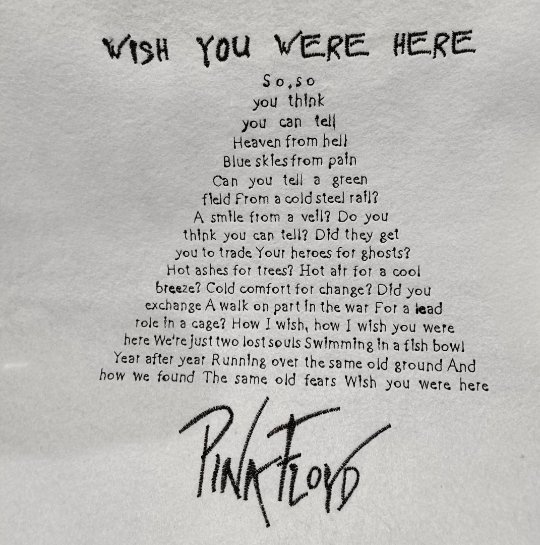 Wish You Were Here Pink Floyd's Song Wish You Were Here Pink Floyd's Song