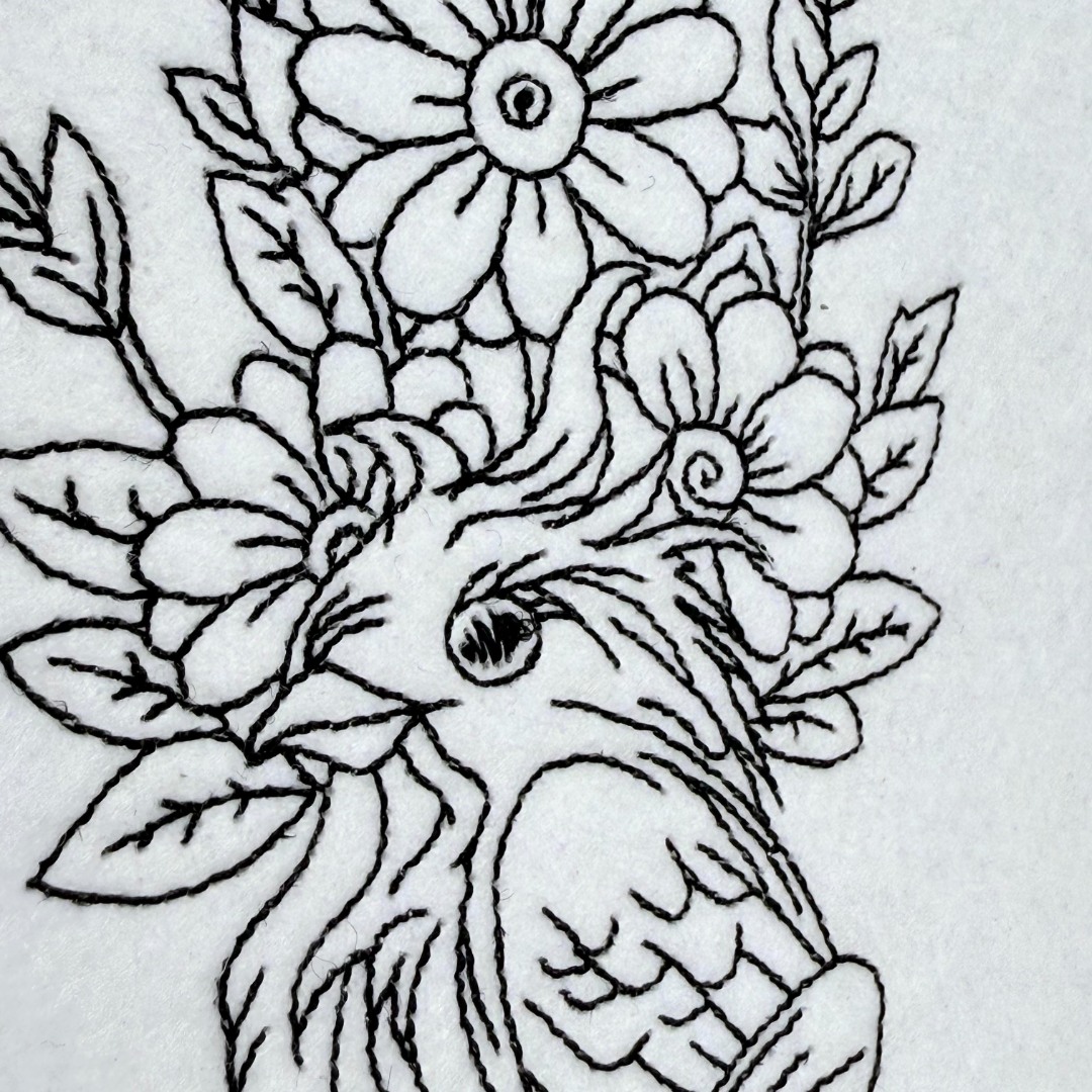 Floral Parrot Line Art Floral Parrot Line Art