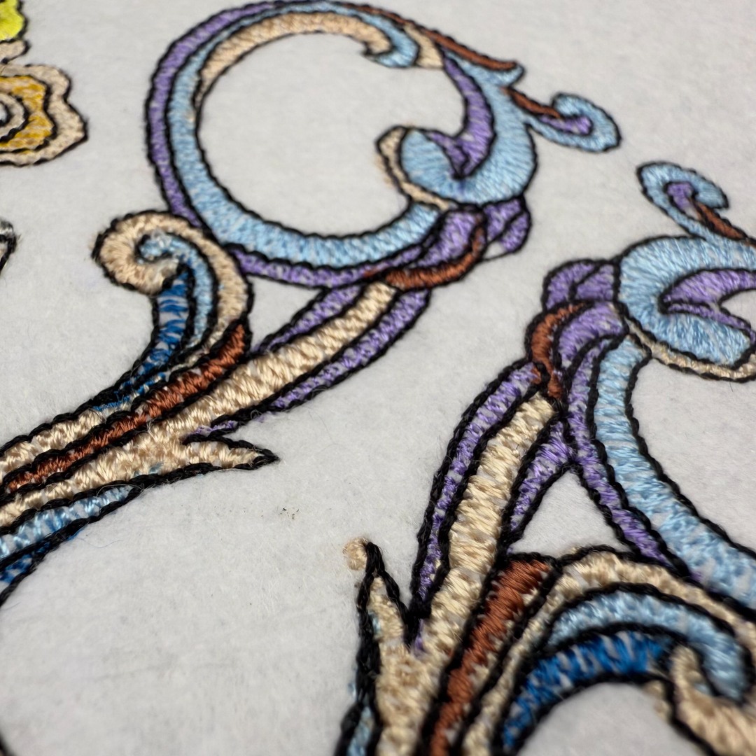 Ornate Sewing Candle Design